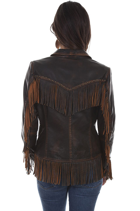 (image for) Western fringe jacket (XLarge / Brown)